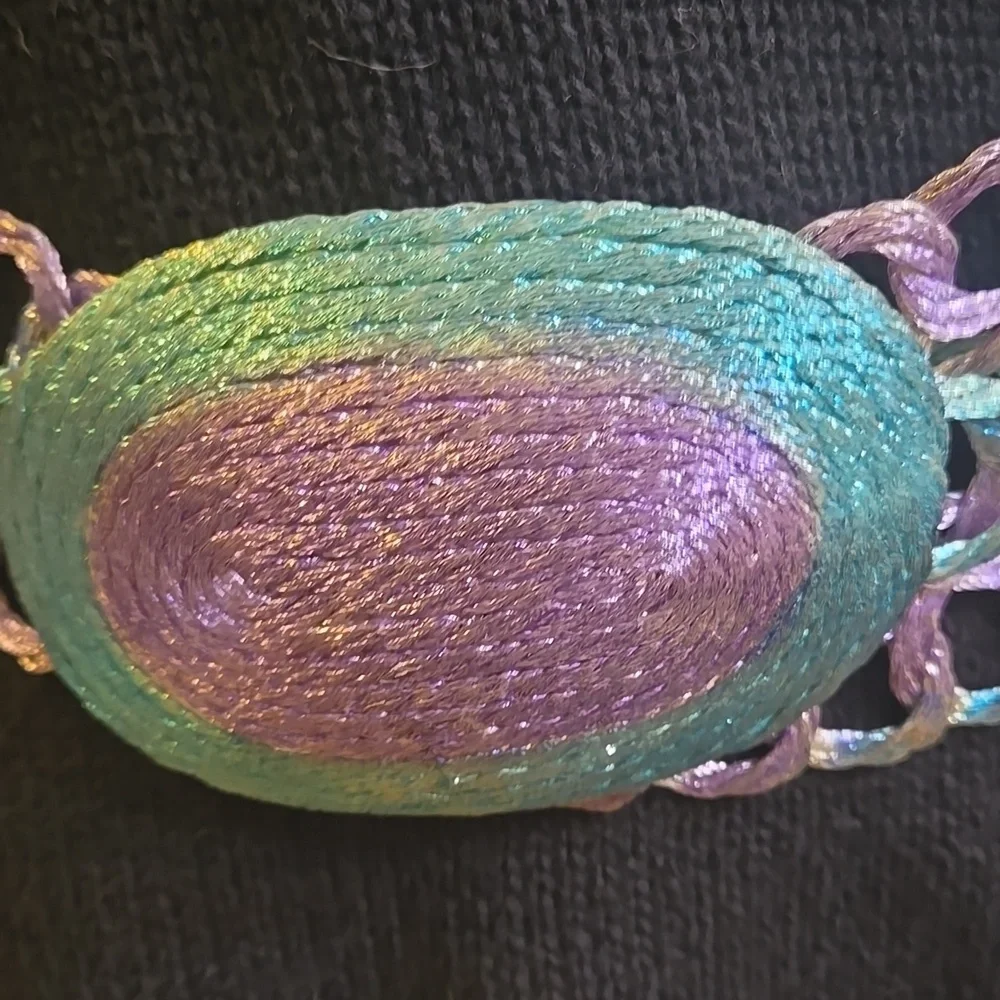 Handmade Adjustable Woven Metal Belt - Picture 3 of 6